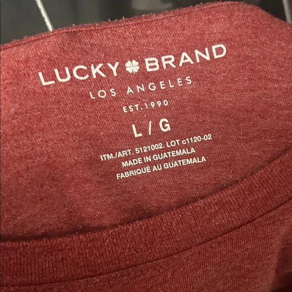 Lucky Brand Red Graphic Tee - Picture 2 of 8